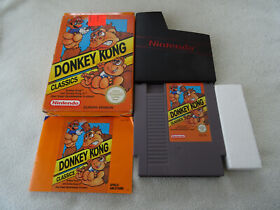 Donkey Kong Classics NES gioco completo di IMBALLO ORIGINALE e istruzioni