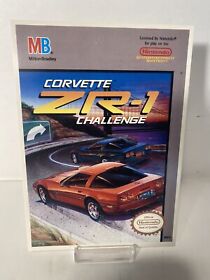 Tarjeta de exhibición Corvette ZR-1 Challenge Vidpro Nintendo NES vintage Toys R Us