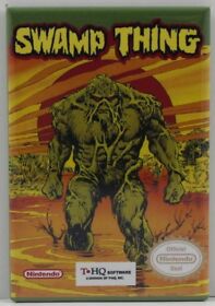 Swamp Thing Game Box 2" X 3" Fridge / Locker Magnet. NES