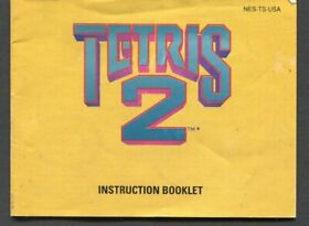 Nintendo Tetris 2 NES Manual Only, 1993 No Game, Instruction Booklet