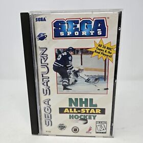 NHL All-Star Hockey (Sega Saturn, 1995) CIB Complete w/ Manual Tested Working 