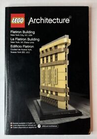 Lego Architecture Flatiron Building New York City Instruction Book Manual Only