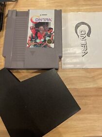 Contra Nintendo NES with manual And Black Sleeve