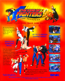 The King Of Fighters 98 Neo Geo Arcade Glossy Promo Ad Poster Unframed A0454