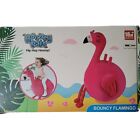 iPlay iLearn Bouncy Pals Flamingo Childs Blow Up Plush Ride & Bounce Toy NEW