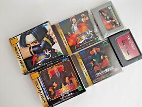Lot 2 Set Sega Saturn REAL BOUT Fatal Fury & The King Of Fighters'95 w/RAM  SS