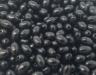 1,000 pcs Black Loose Artificial Plastic Pearls 6mm x 9mm Oval Rice Beads Crafts