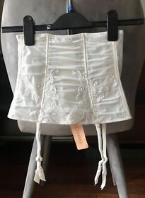 Lise Charmel bridal suspender belt lace lingerie  Size S/M 