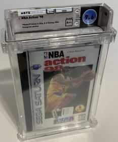 9.6 A++ SEALED NBA action KOBE BRYANT ROOKIE game WATA Sega NEW Saturn, 1997