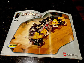 BIONICLE Manas Lego Technic 8539 Instruction Manual-Circa 2001-Rare Find-In Oz.