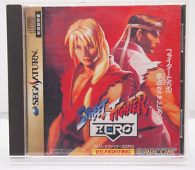 Street Fighter ZERO Manual & Case Sega Saturn CAPCOM Japanese