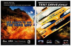 Test Drive V-Rally Sega Dreamcast Game Promo July, 2000 Full 2 Page Print Ad