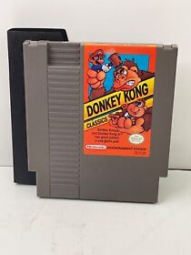 Donkey Kong Classics (NES Nintendo Entertainment System 1988) Cart w/ Dust Cover