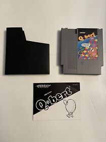 Q*Bert Original Vintage Video Game Cartridge Nintendo NES QBert Q-Bert