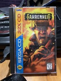 Fahrenheit (Sega CD & 32X, 1995) CIB, Tested