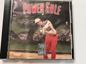 Power Golf (TurboGrafx-16, 1991) W/ Case & Manual CIC TG16 NEC 