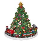 RAZ Imports Animated Musical Green Christmas Tree with Train 6.25 Inch 