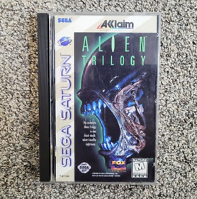 Alien Trilogy (Sega Saturn, 1996) case only with incomplete manual, NO GAME.