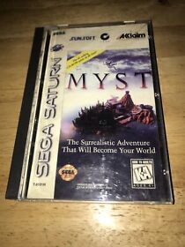 Myst (Sega Saturn, 1995) Broken Case , Booklet And Working Game