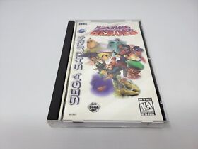 Blazing Heroes (Sega Saturn, 1996) Mystaria Complete CIB Tested W/ Reg Card