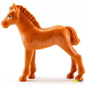 LEGO Belville Brown Stallion Horse Foal Pony 7585 Minifig Animal 6193pb04 RARE!