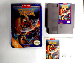 Nintendo NES Code Name Viper Capcom Vintage Video Game Box Manual CIB
