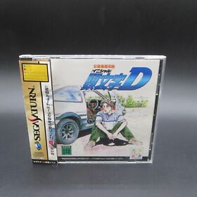 Initial D Sega Saturn with Spine Card and Manual Racing Game Japanese Version
