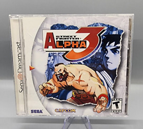 STREET FIGHTER ALPHA 3 SEGA DREAMCAST CIB AUTHENTIC TESTED COMPLETE WORKING 2000