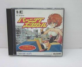 PC Engine Burning Angel Hu Card Vertical Action Scroll Shooting Game Japan PCE