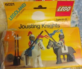 Lego Castle Lion Knights 6021 Jousting Knights Vintage (1984) Complete 