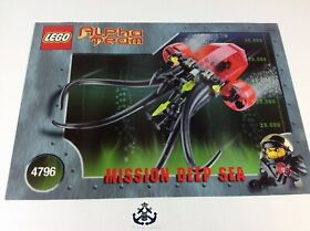 Lego Instructions ONLY Alpha Team Ogel Mutant Squid Mission Deep Sea Set 4796