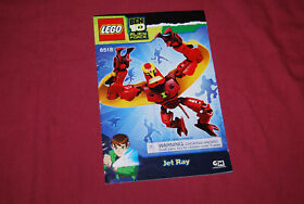 Lego Ben 10 Jet Ray 8518 Instruction Manual No Lego Bricks 