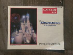 Disney Adventures In The Magic Kingdom Nintendo NES Manual Only