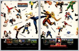 Fighters Megamix Sega Saturn Game Promo 1997 Full 2 Page Print Ad