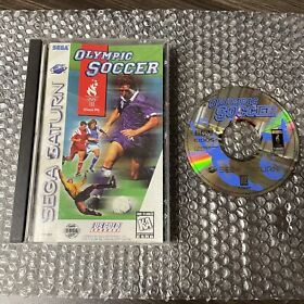 Olympic Soccer Sega Saturn Game COMPLETE Disc + Case + Manual