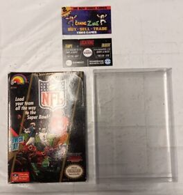 NES-NFL Football Power Play Series (Nintendo) Authentic BOX ONLY+BOX PROTECTOR