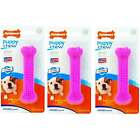 Nylabone Puppy Chew Teething Bone Dental Toys Pink, Petite 3-Pack