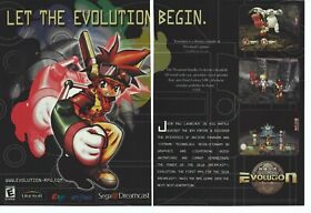 Evolution: The World of Sacred Device Print Ad/Poster Art Sega Dreamcast