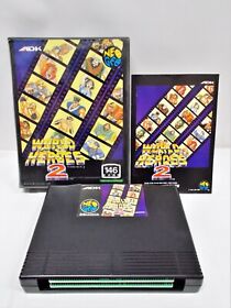NeoGeo AES -- World Heroes 2 -- Boxed. JAPAN GAME. ADK. Works fully!! 13471