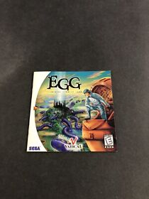 sega dreamcast egg  Elemental Gimmick Gear Manual Only