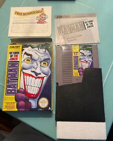 Nintendo NES Game: Batman: Return of the Joker PAL-A CIB DC Comics Rare 