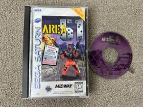 Area 51 (Sega Saturn, 1996) No Foam Case + Manual + Disc