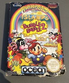 Nintendo NES Spiel Rainbow Islands: Bubble Bobble 2. PAL A, CIB