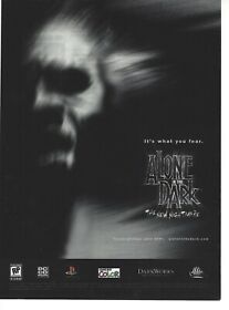 Alone In The Dark Print Ad/Poster Art Playstation Dreamcast PC (C)