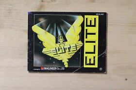 Elite NOE - istruzioni sciolte per gioco Nintendo NES PAL-B
