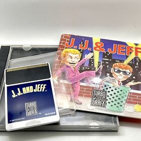 JJ and Jeff Turbo Grafx 16 Case Hu Game Card Plastic Sleeve Manual 1990 Gift