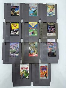 Lot Nes 11 Games Millipede Athena World Games Win Lose Draw Bayou Billy More