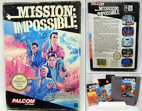 Mission: Impossible - boxed incl manual - Nintendo NES PAL NES-U4-NOE