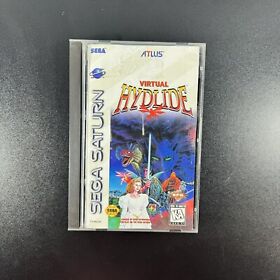 Virtual Hydlide (Sega Saturn, 1995)ATLUS T-14401H Complete W/Registration Card