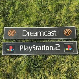 Hollywood Video PlayStation 2 PS2 Sega Dreamcast Display Sign Original Official